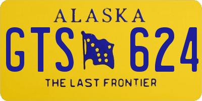 AK license plate GTS624