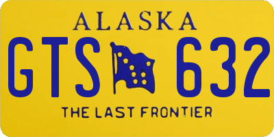 AK license plate GTS632