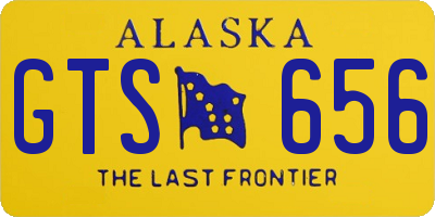 AK license plate GTS656