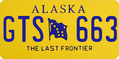 AK license plate GTS663