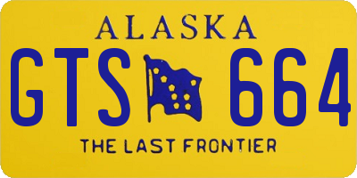 AK license plate GTS664