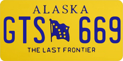 AK license plate GTS669