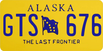 AK license plate GTS676