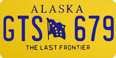 AK license plate GTS679