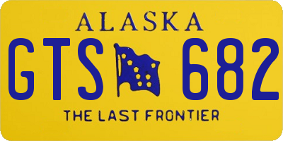 AK license plate GTS682