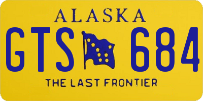 AK license plate GTS684