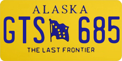 AK license plate GTS685