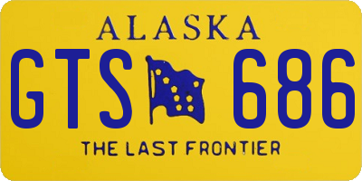 AK license plate GTS686