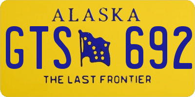AK license plate GTS692