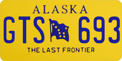 AK license plate GTS693