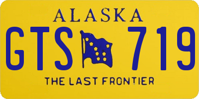 AK license plate GTS719