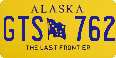 AK license plate GTS762