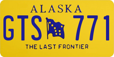 AK license plate GTS771