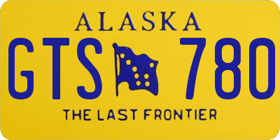 AK license plate GTS780