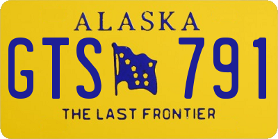 AK license plate GTS791