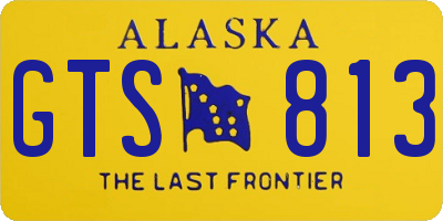 AK license plate GTS813