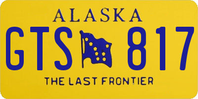 AK license plate GTS817