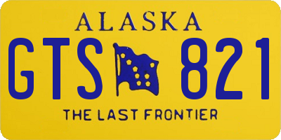 AK license plate GTS821