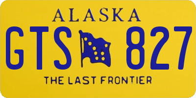 AK license plate GTS827