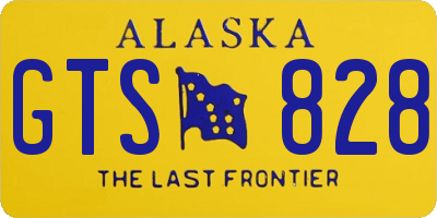 AK license plate GTS828
