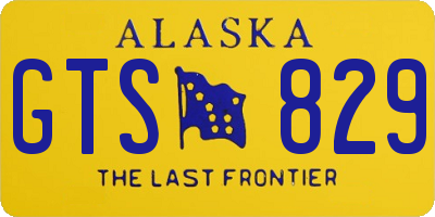 AK license plate GTS829