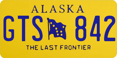 AK license plate GTS842