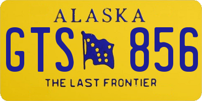 AK license plate GTS856