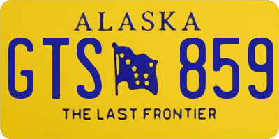 AK license plate GTS859