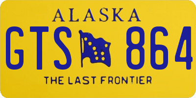 AK license plate GTS864