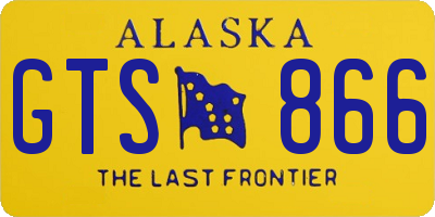 AK license plate GTS866