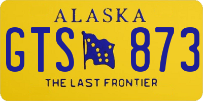 AK license plate GTS873