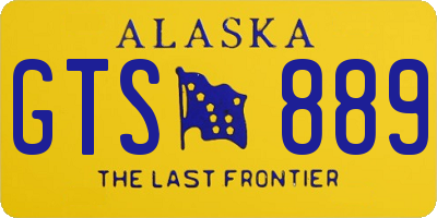 AK license plate GTS889