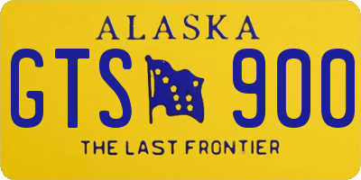 AK license plate GTS900