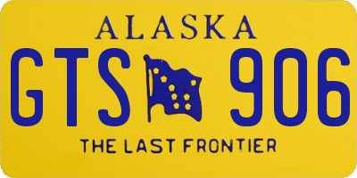 AK license plate GTS906
