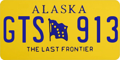 AK license plate GTS913