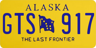 AK license plate GTS917