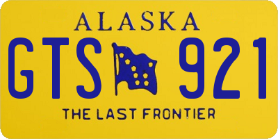 AK license plate GTS921