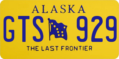 AK license plate GTS929