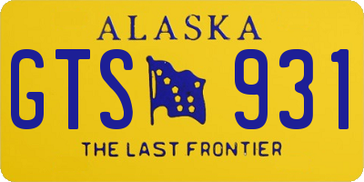 AK license plate GTS931