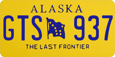 AK license plate GTS937