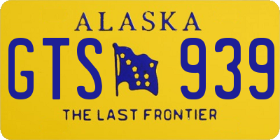 AK license plate GTS939