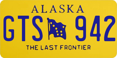 AK license plate GTS942