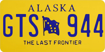 AK license plate GTS944