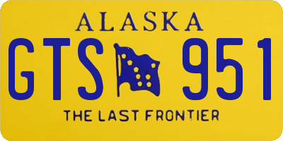 AK license plate GTS951