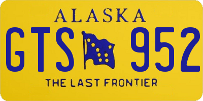 AK license plate GTS952