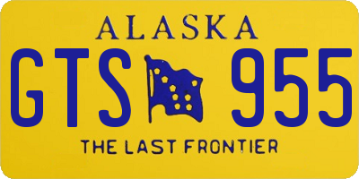 AK license plate GTS955
