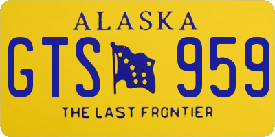 AK license plate GTS959