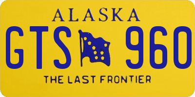 AK license plate GTS960