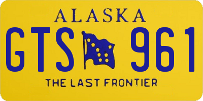 AK license plate GTS961