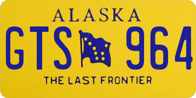 AK license plate GTS964